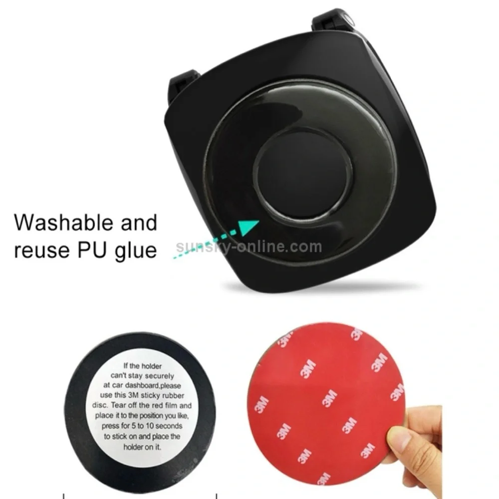 Sleek Black Dashboard Cell Phone Holder